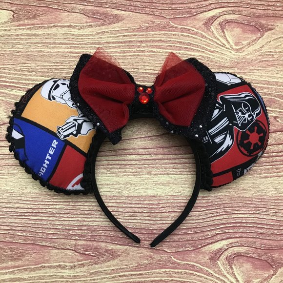 Brand New Handmade Star Wars Inspired Mouse Ears Headband - Picture 1 of 5